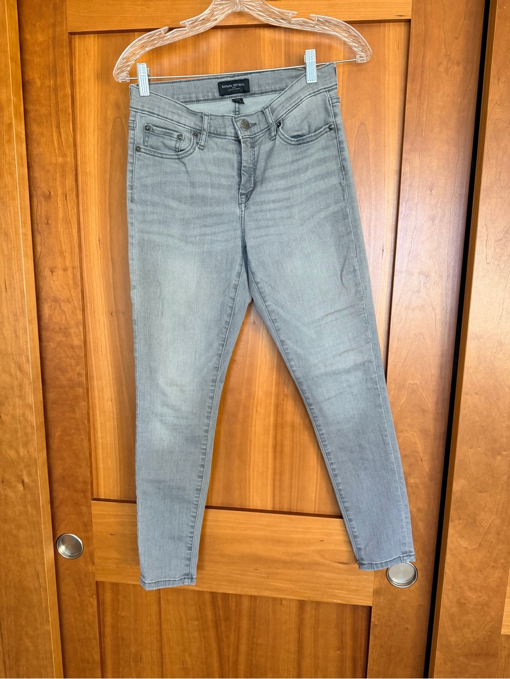 Banana Republic Light Gray Skinny Jeans